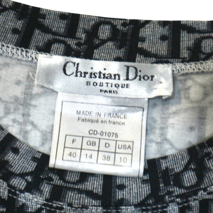CHRISTIAN DIOR NAVY TROTTER MONOGRAM TOP