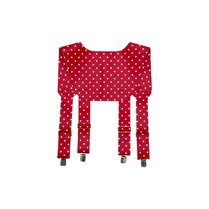 COMME DES GARÇON GIRL RED POLKA DOTS SUSPENDER
