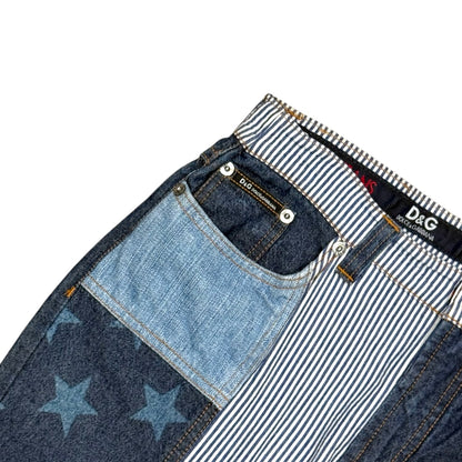 DOLCE & GABBANA PATCHWORK JEANS