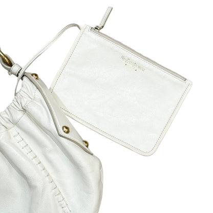 YEES SAINT LAURENT MOMBASA IVORY HANGBAG