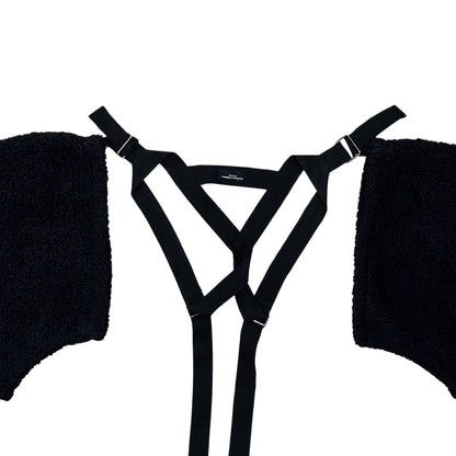 COMME DE GARÇON BLACK HARNESS BOLERO JACKET