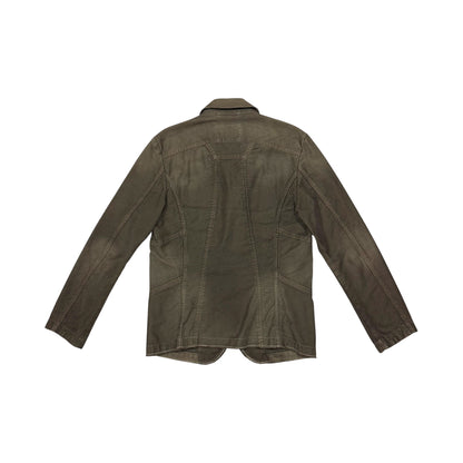 MARITHE FRANCOIS GIRBAUD WASHED KHAKI BLAZER