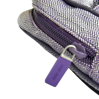 MIU MIU 2000S PURPLE RIBBON BAG