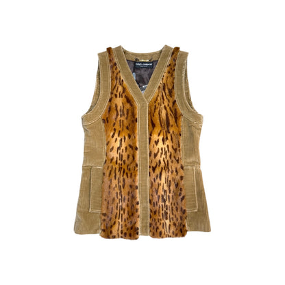 DOLCE&GABBANA WIESEL FUR VEST