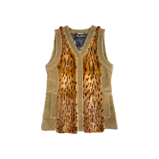 DOLCE&GABBANA WIESEL FUR VEST