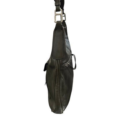 PRADA CLEO KHAKI LEATHER BAG