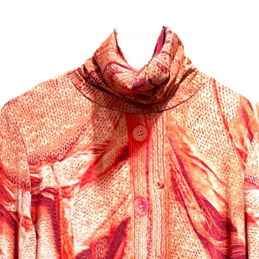 JEAN PAUL GAULTIER 2000S TROMPE L’OEIL CARDIGAN PRINT TOP