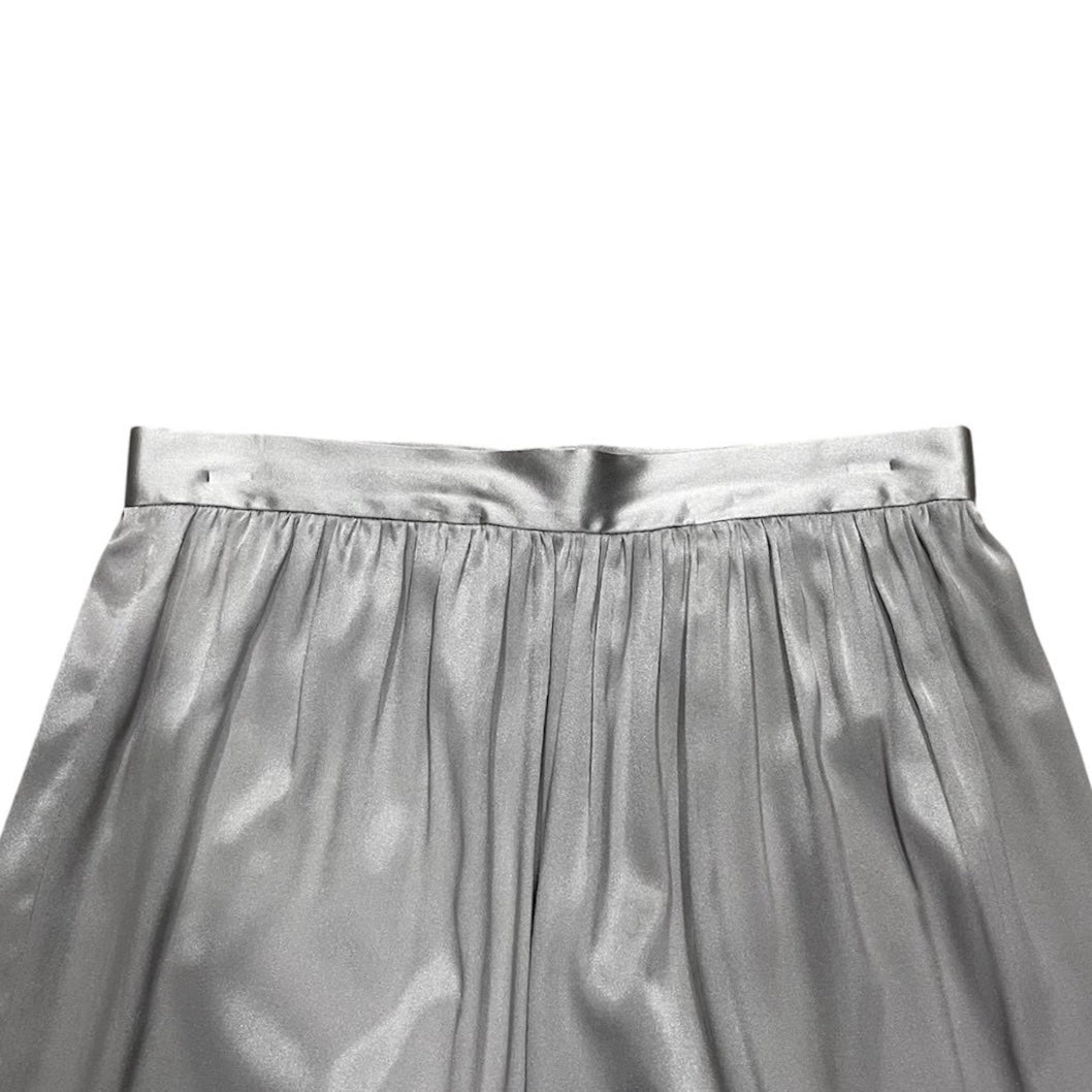 DOLCE & GABBANA GREY SILK LACE SKIRT