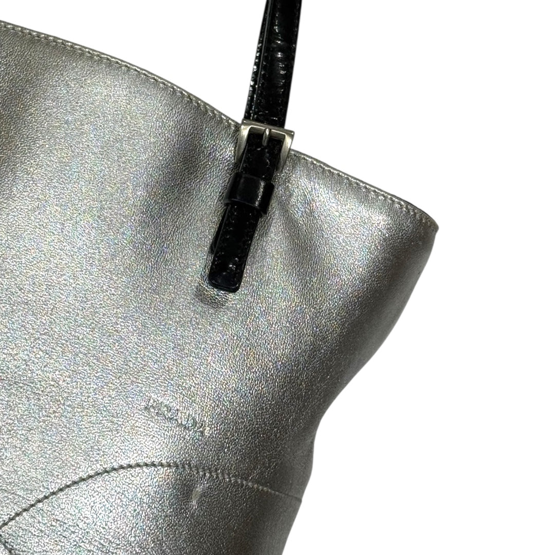 PRADA SILVER BOWLING BAG