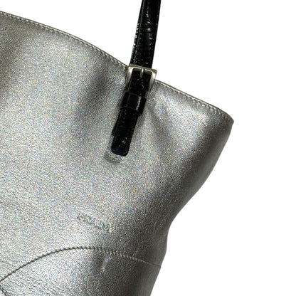 PRADA SILVER BOWLING BAG