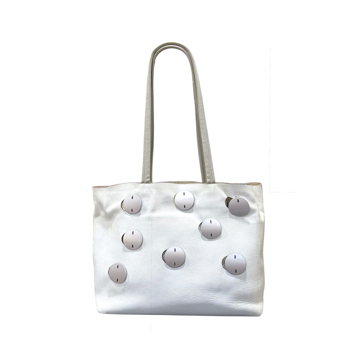 PRADA 2000S GREY SCALES TOTE BAG