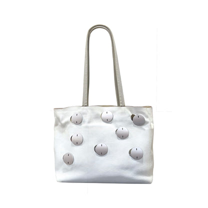 PRADA 2000S GREY SCALES TOTE BAG
