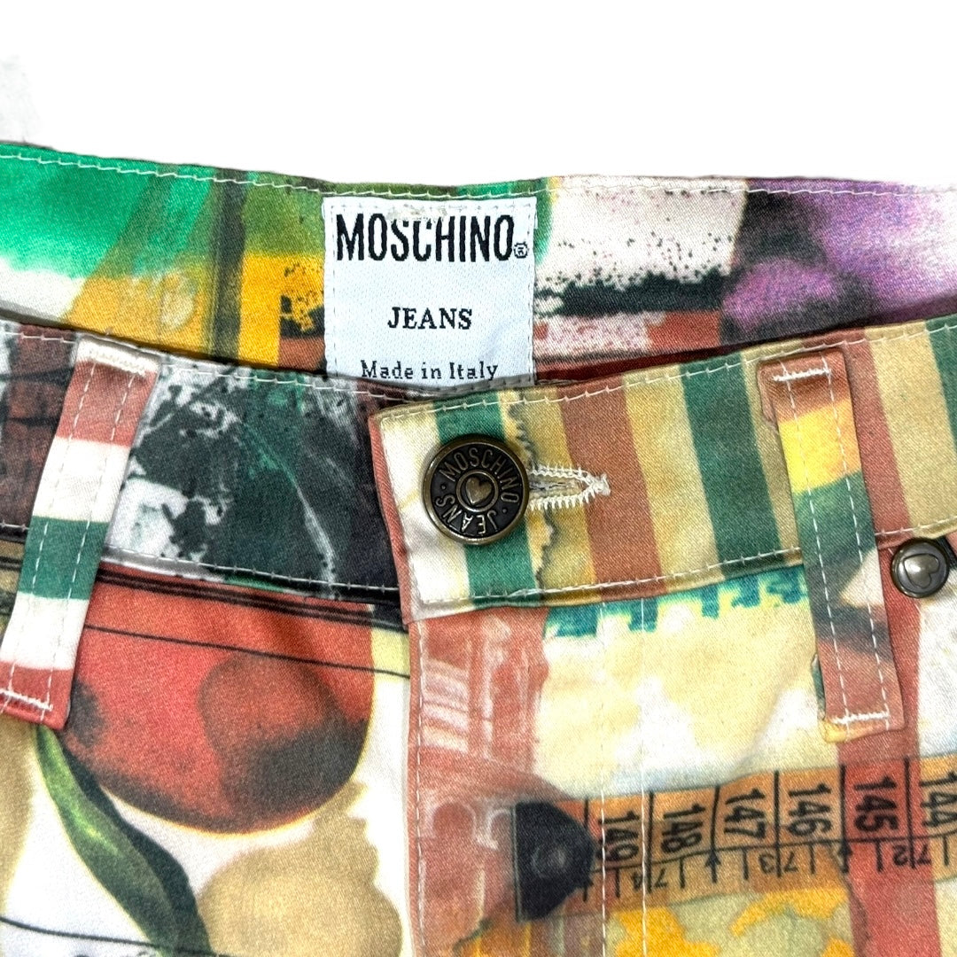 MOSCHINO 1990S RENAISSANCE PRINT PANTS