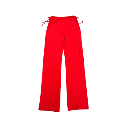 VIVIENNE WESTWOOD RED CUTOUT PANTS