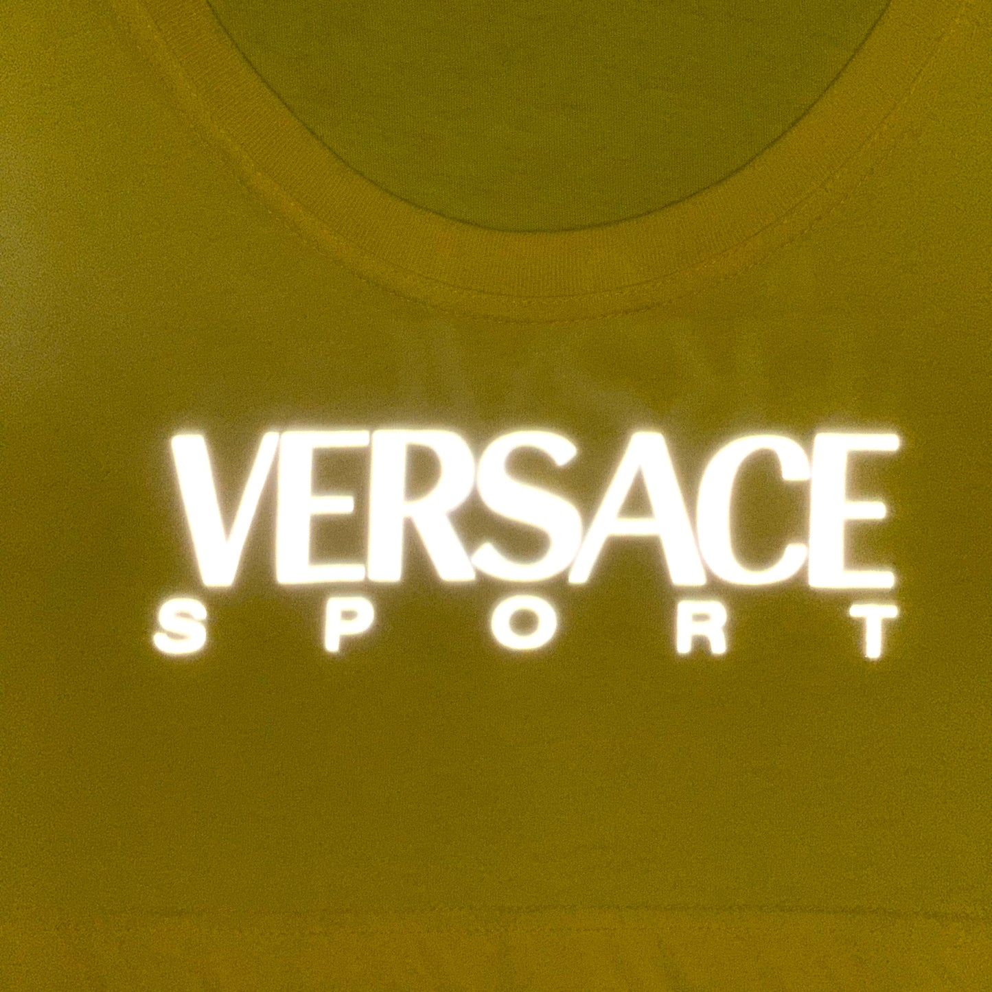 VERSACE SPORT NEON YELLOW CROP TOP