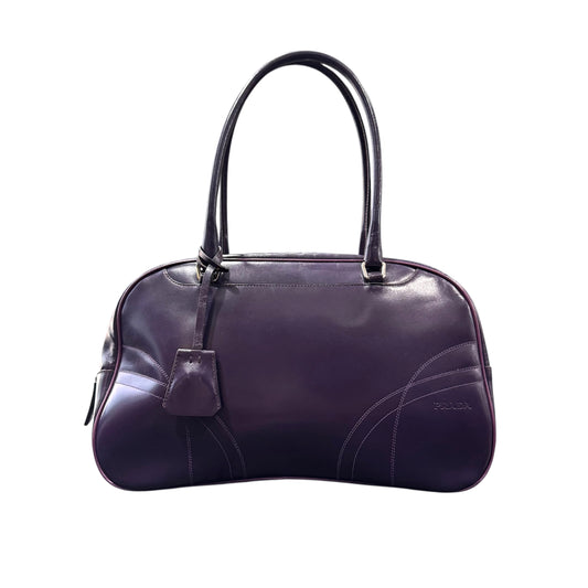 PRADA 2000S PURPLE BOWLING BAG