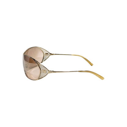 MIUMIU GOLD SMU57N SUNGLASSES