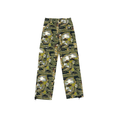 JEAN PAUL GAULTIER AW1997 FIGHT RACISM PUNK FACE PRINTED PANTS