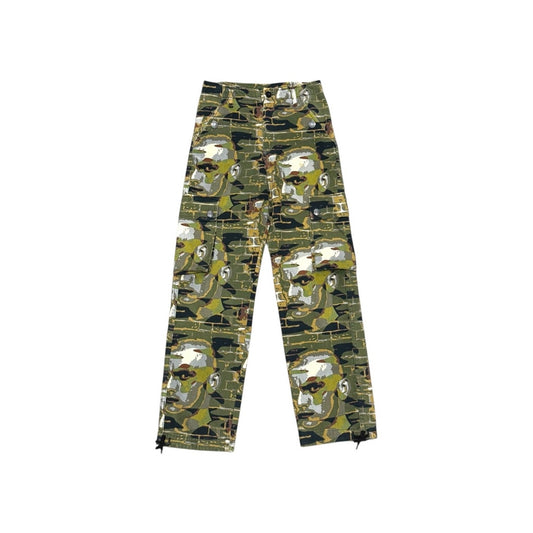 JEAN PAUL GAULTIER AW1997 FIGHT RACISM PUNK FACE PRINTED PANTS