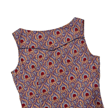 MIU MIU PURPLE FLORAL TOP