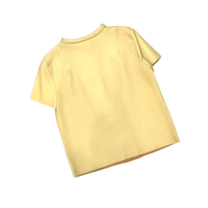 MARNI BUTTER YELLOW LEATHER TOP
