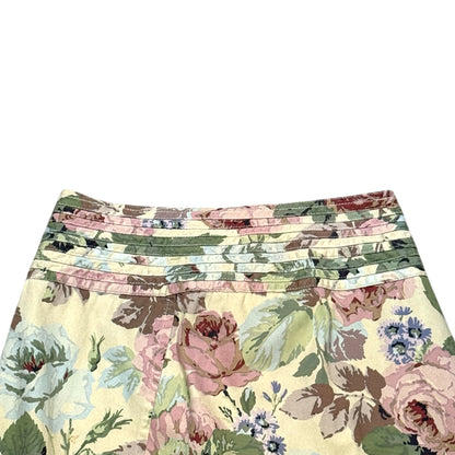 JUNYA WATANABE FLORAL SLIT BELT MAXI SKIRT