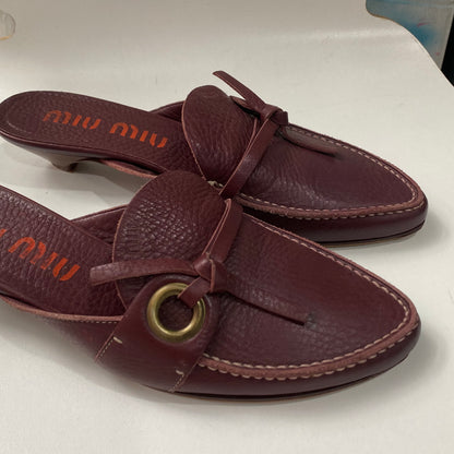 Miu Miu Buckle mules