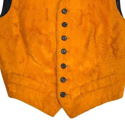 JEAN PAUL GAULTIER ORANGE FUR VEST