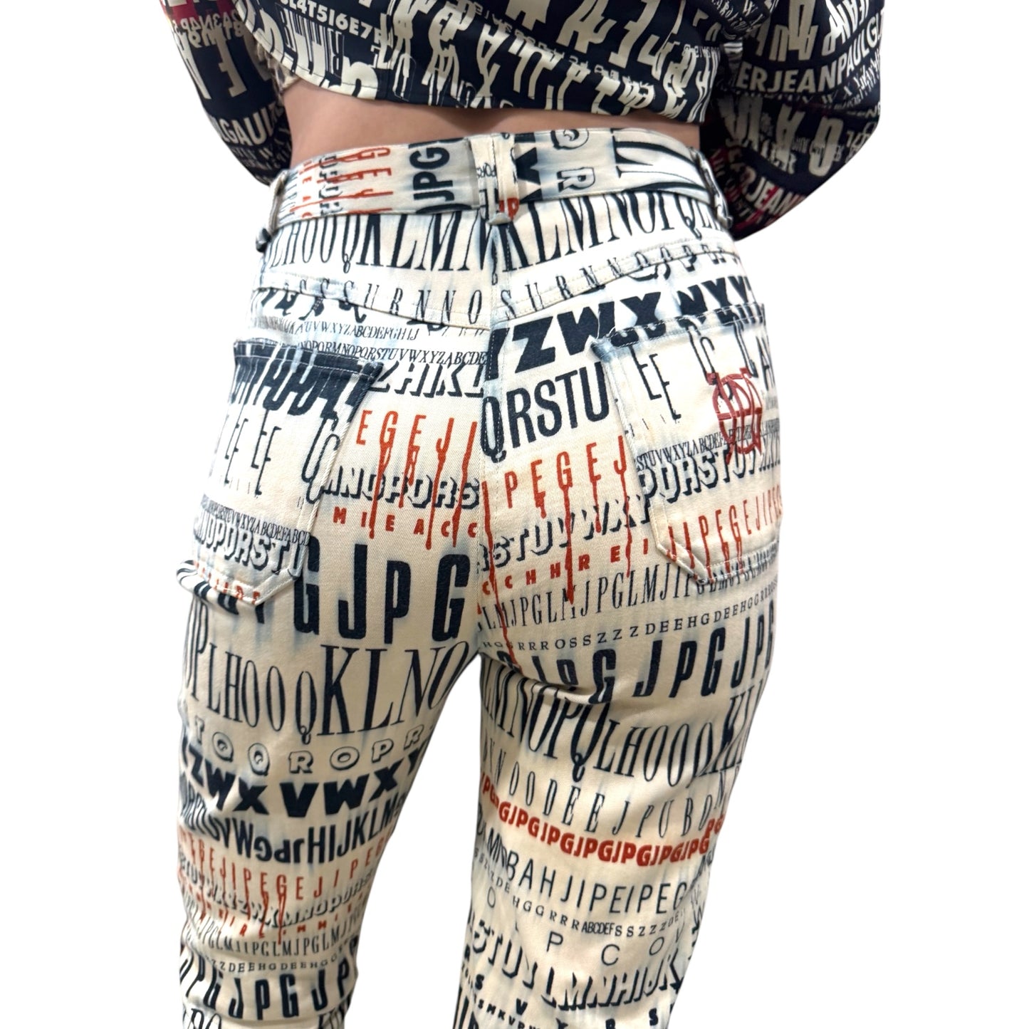 JEAN PAUL GAULTIER TYPO PANTS