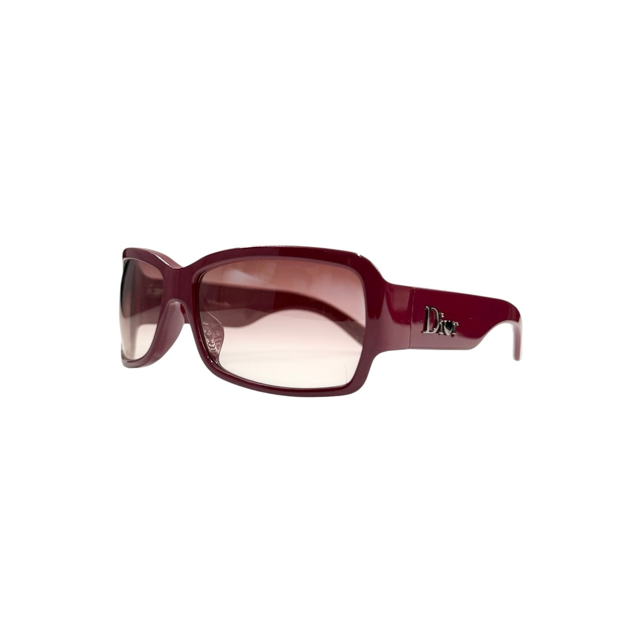CHRISTIAN DIOR BURGUNDY SUNGLASSES
