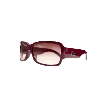 CHRISTIAN DIOR BURGUNDY SUNGLASSES