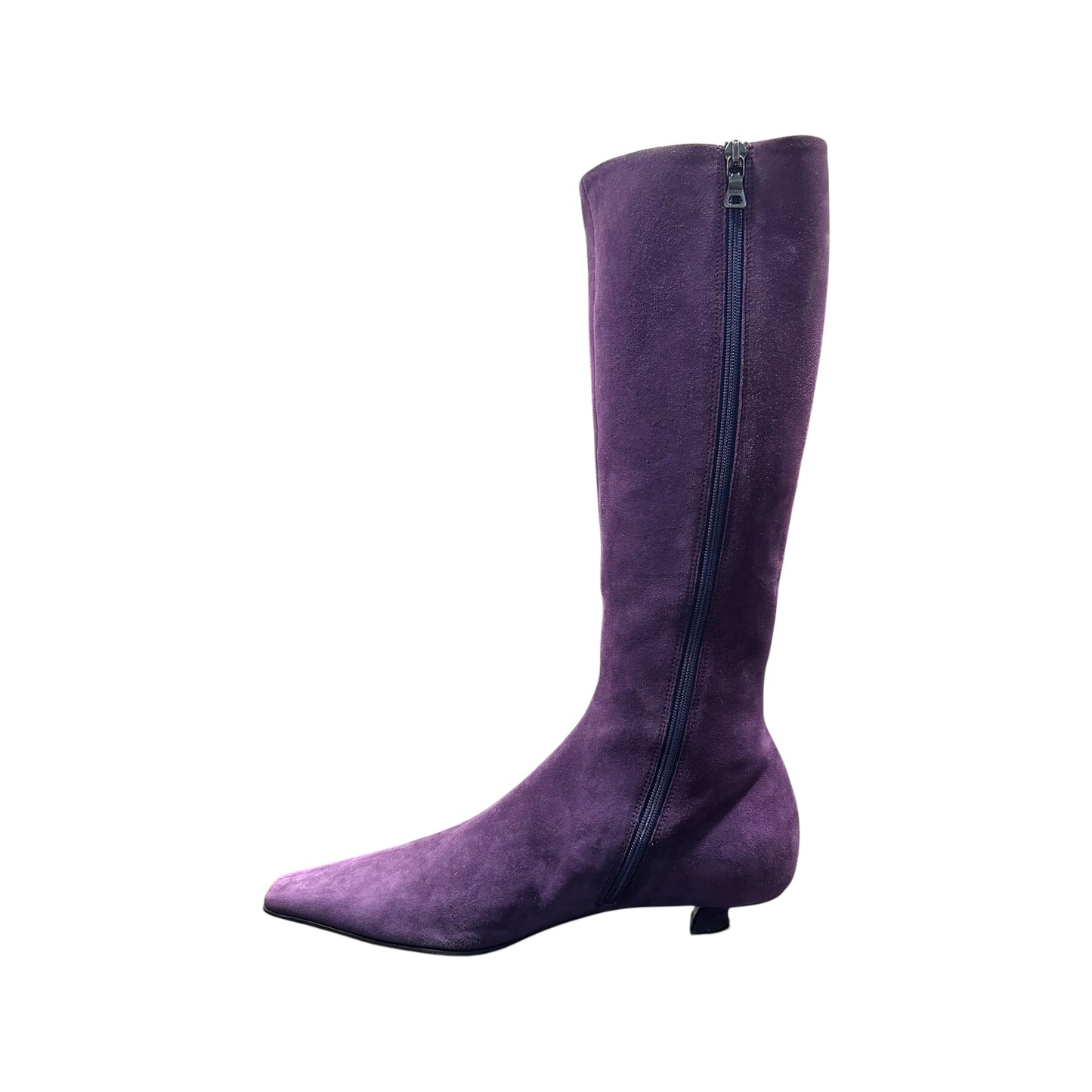 PRADA PURPLE SUEDE BOOTS