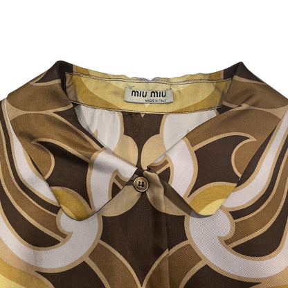 MIU MIU SS2005 SILK PATTERN SHIRT