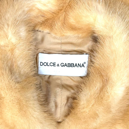DOLCE & GABBANA BUFF STOLE POCKET FUR