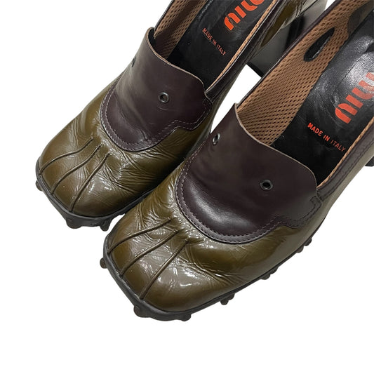 MIU MIU FW1999 BUBBLE SOLE PATENT LEATHER HEELS