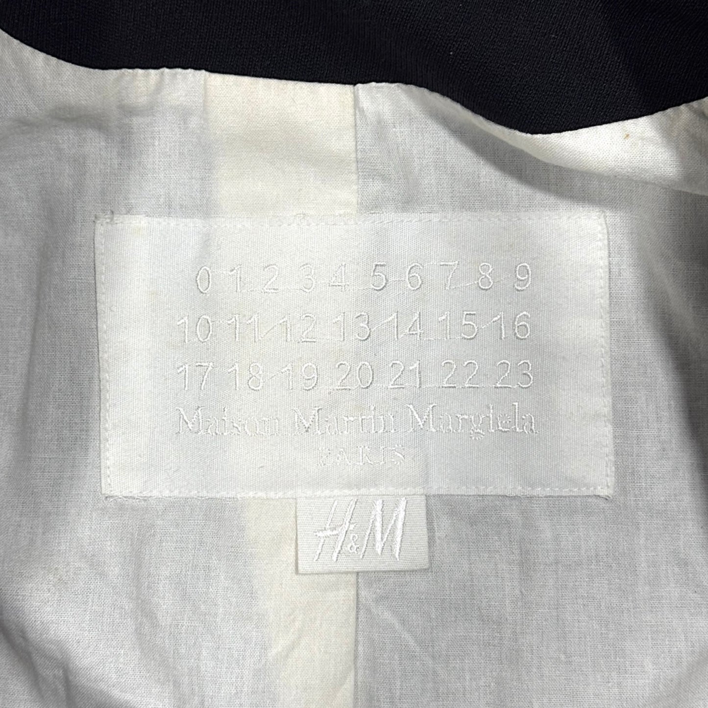 MAISON MARGIELA BLACK DOUBLE BREASTED WOOL JACKET