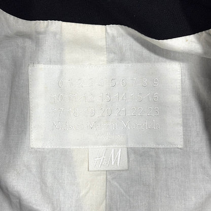 MAISON MARGIELA BLACK DOUBLE BREASTED WOOL JACKET