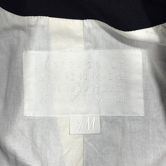 MAISON MARGIELA BLACK DOUBLE BREASTED WOOL JACKET