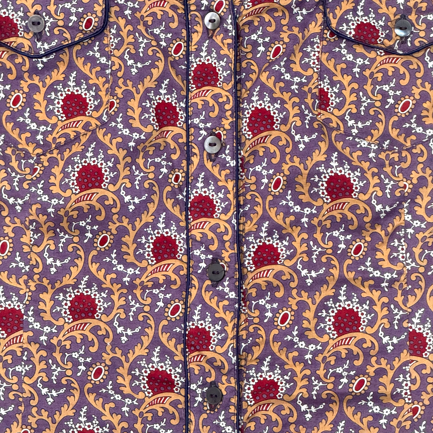 MIU MIU PURPLE FLORAL TOP