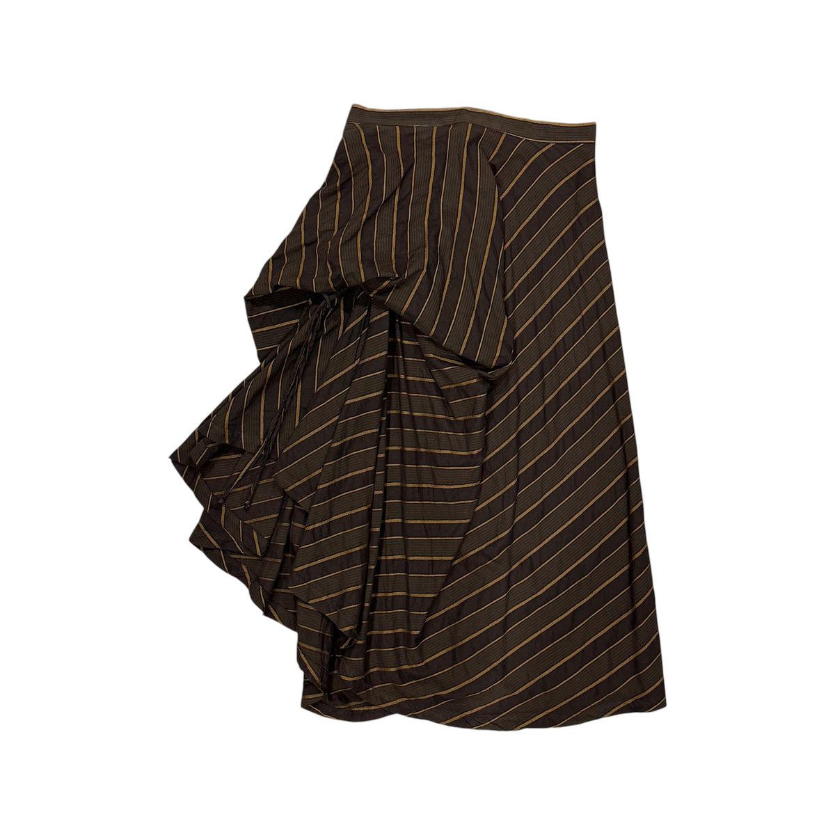 VIVIENNE WESTWOOD RUFFLED BROWN  SKIRT