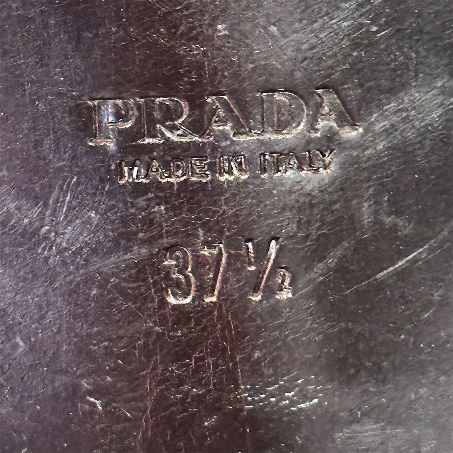PRADA  BROWN LEATHER RIDING BOOTS
