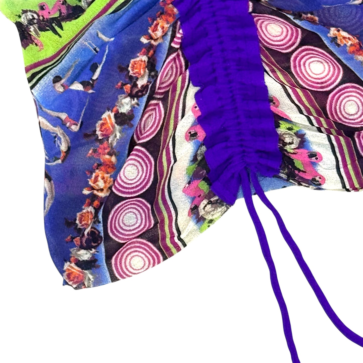 JEAN PAUL GAULTIER 1995 PURPLE SOLEIL MESH SET