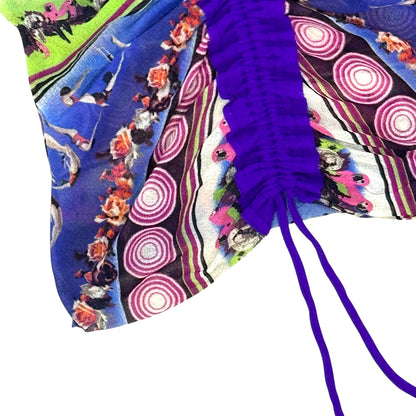 JEAN PAUL GAULTIER 1995 PURPLE SOLEIL MESH SET
