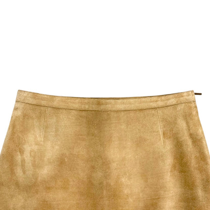 GUCCI CAMEL SUEDE SKIRT