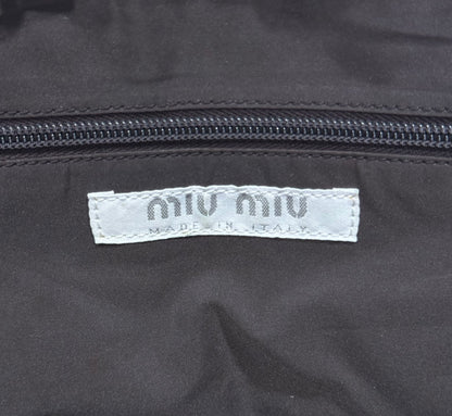 MIUMIU PURPLE TWEED HANDBAG