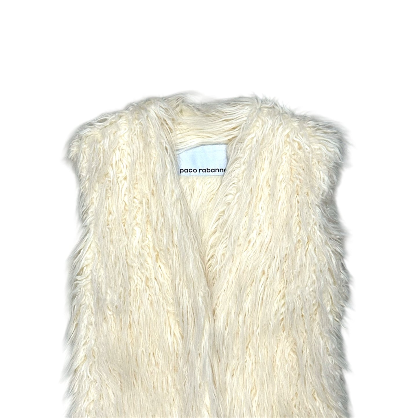 PACO RABANNE IVORY FUR JACKET
