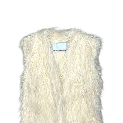 PACO RABANNE IVORY FUR JACKET