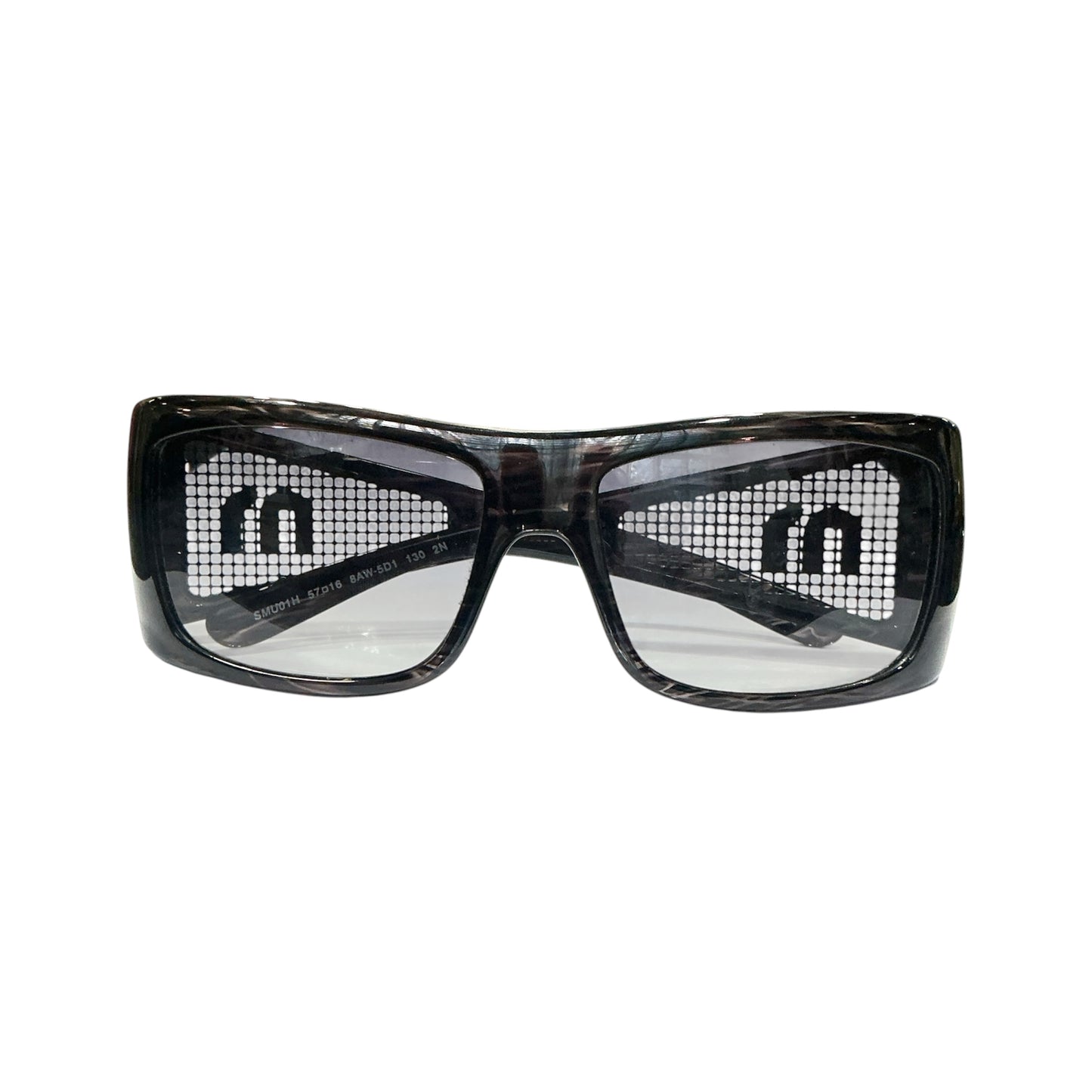 MIU MIU DARK BROWN 2000S MESH SUNGLASSES