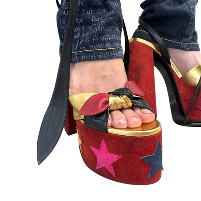 YVES SAINT LAURENT PAIGE PLATFORM HEELS