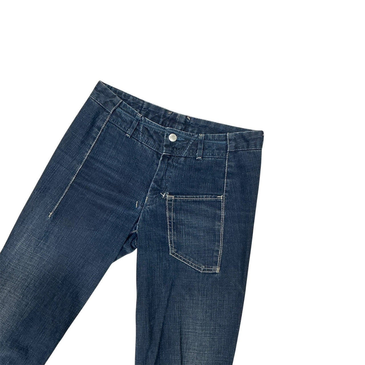 MARITHE FRANCOIS GIRBAUD FLARED DENIM PANTS